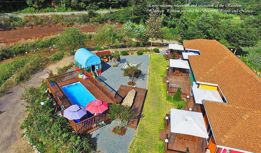 Rainbow Hwangto Pension Pyeongchang Eksteriør billede