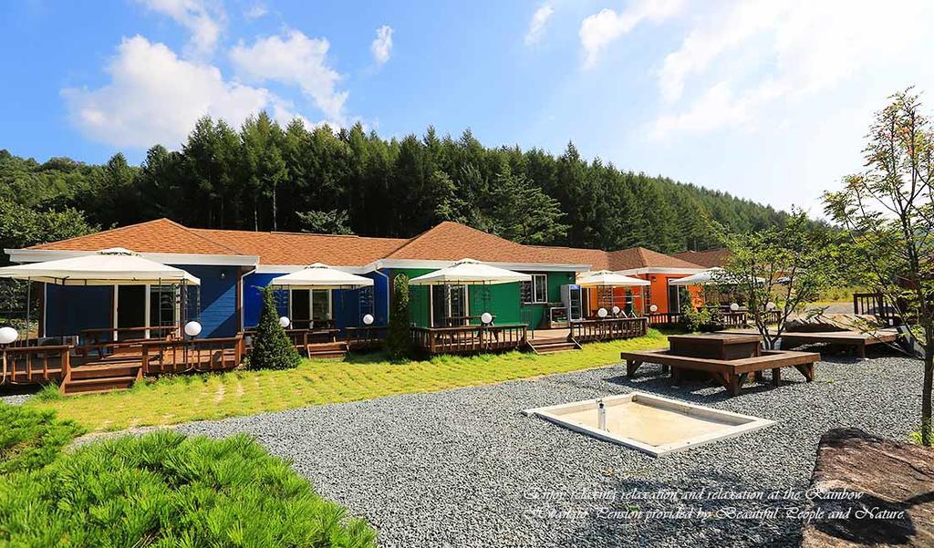 Rainbow Hwangto Pension Pyeongchang Eksteriør billede